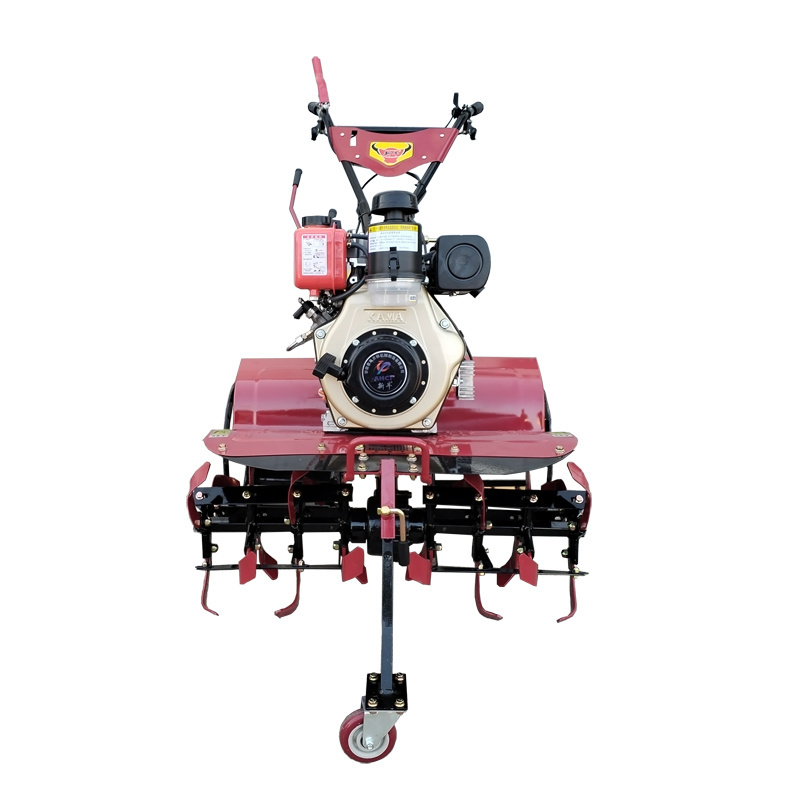 173F All Gear Transmission Four-wheel Drive Mini Power Tiller Cultivator for Paddy Field and Dry Land