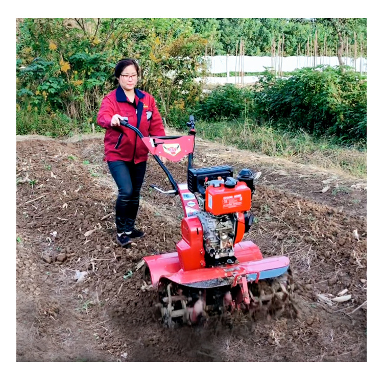 High quality 4WD gear transmissoin small power tiller cultivator for rice