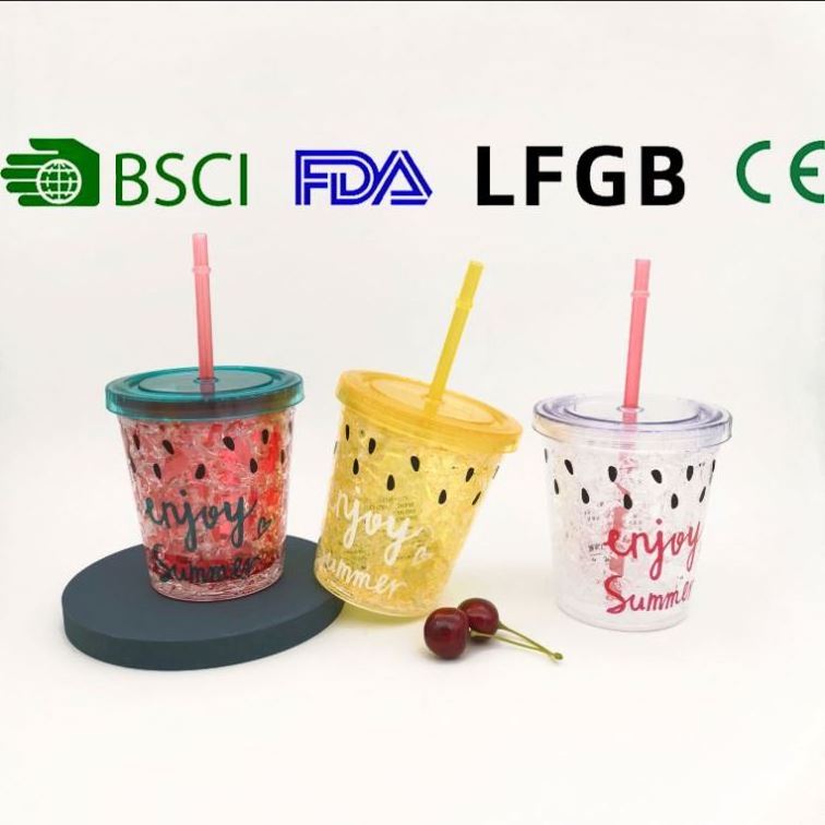 Water Bottle Cup With Straw And Lid PC Plastic Drink Cup 2023 New Sports Air Water Bottle