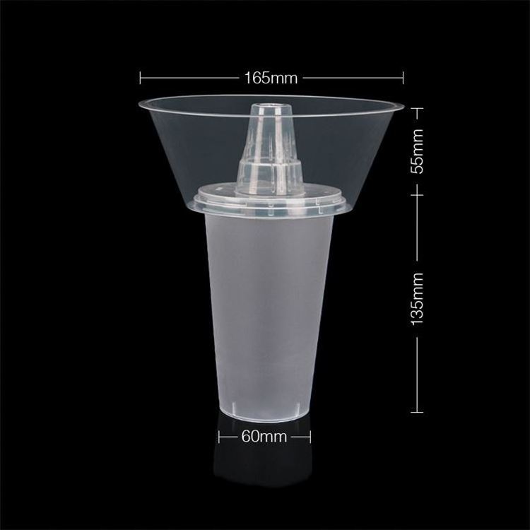 2 In 1 Plastic Cup Lid For Food Drinks And Snacks PP Hot Pot And Milk Tea Cup Plastic Straw Cup With Snack Bowl