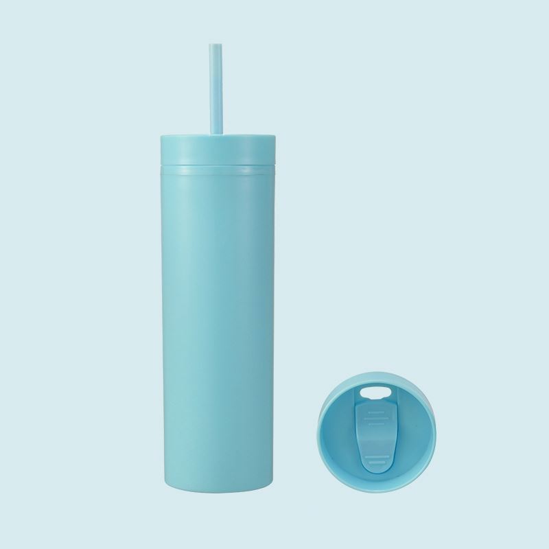 Flash Sale 2023 New Arrivals High Quality 16Oz Dome Lid Skinny Tumbler With Lid And Straw