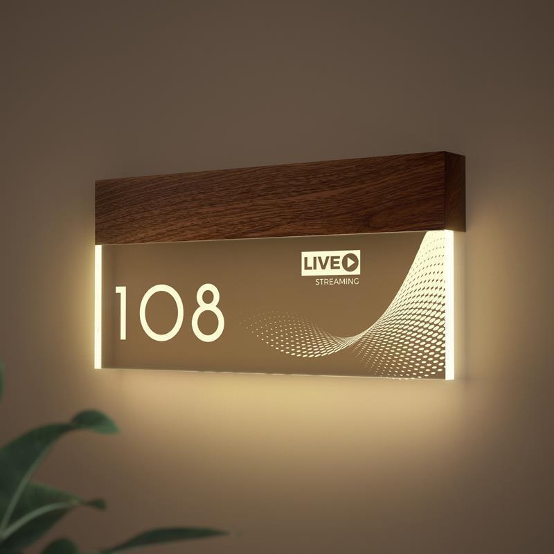 Solar Led Address Sign for Yards with Stakes, Outdoor House Number for Outside, address Plaques