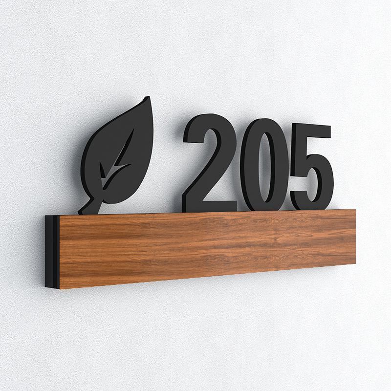 Custom fonts 304 Stainless steel black hotel house room number signs