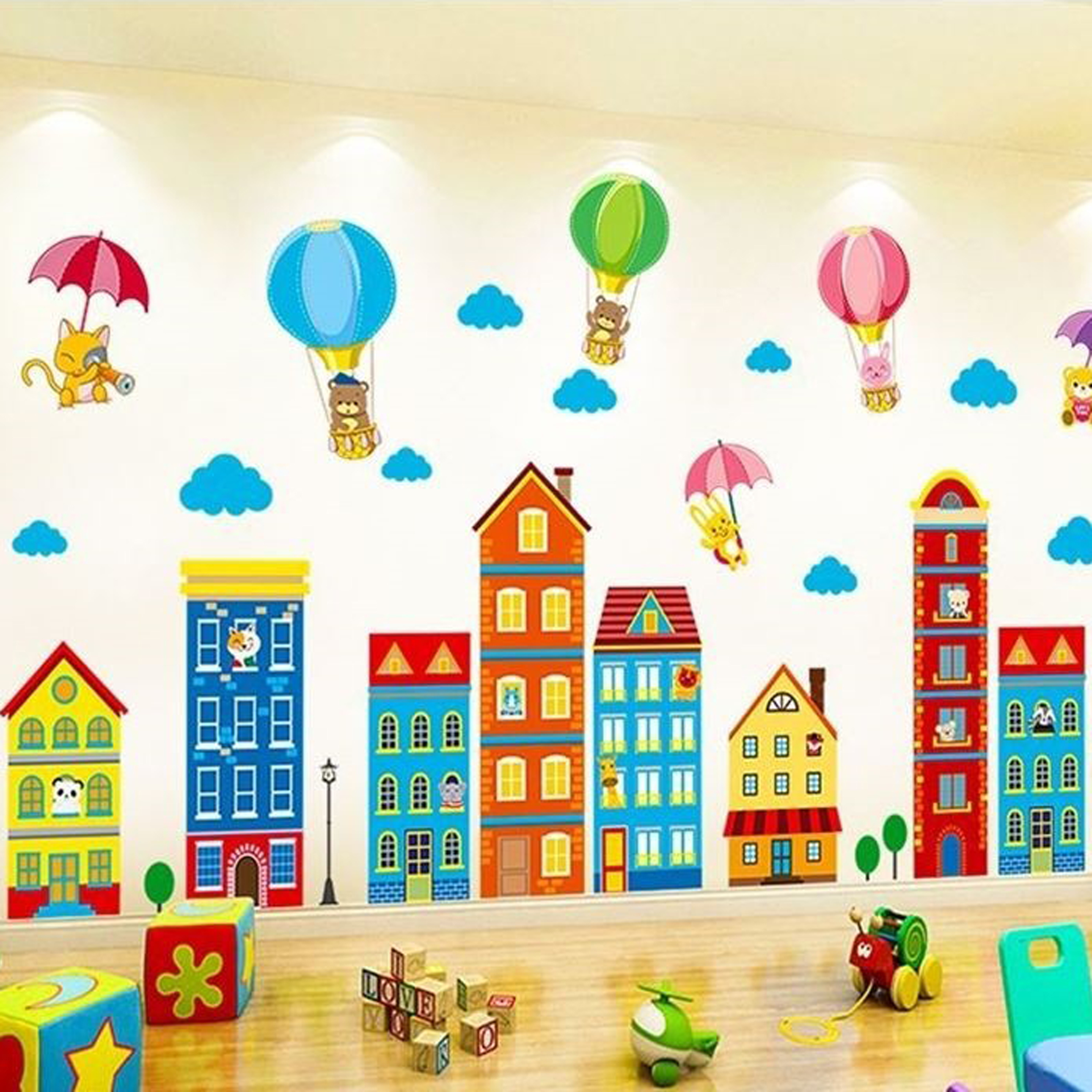 Customized Digital Printing Large Decoration Wall Decal Printing Wall Mural Graphics