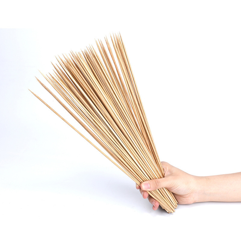 Chinese Manufacturers Outdoor Environmental Protection 30cm Bamboo Skewers Disposable Barbecue BBQ Bamboo Sticks