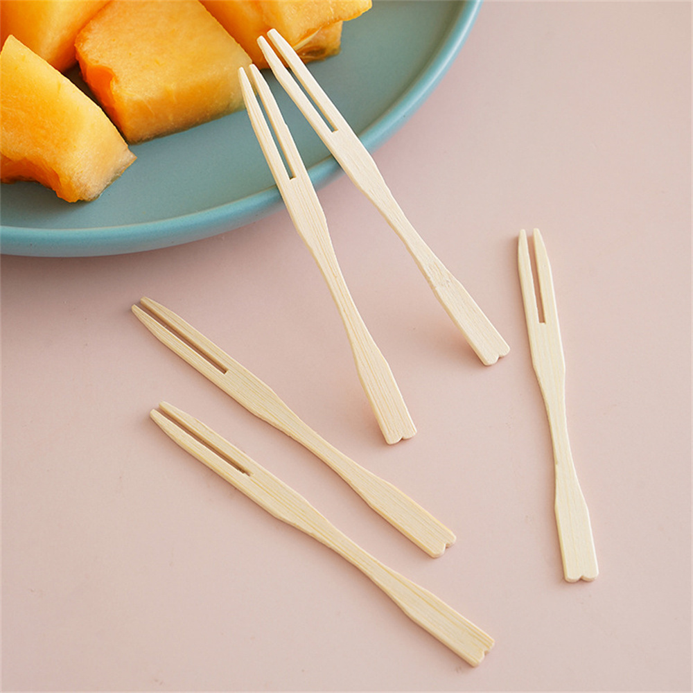 Bamboo Skewers Food Picks Buffet Cupcake Fruit Fork Party Cake Dessert Salad Vegetable Sticks Toothpick Candied Skewer