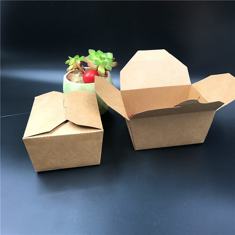 2023 food grade 26oz biodegradable disposable brown kraft soup cup take out box food paper container