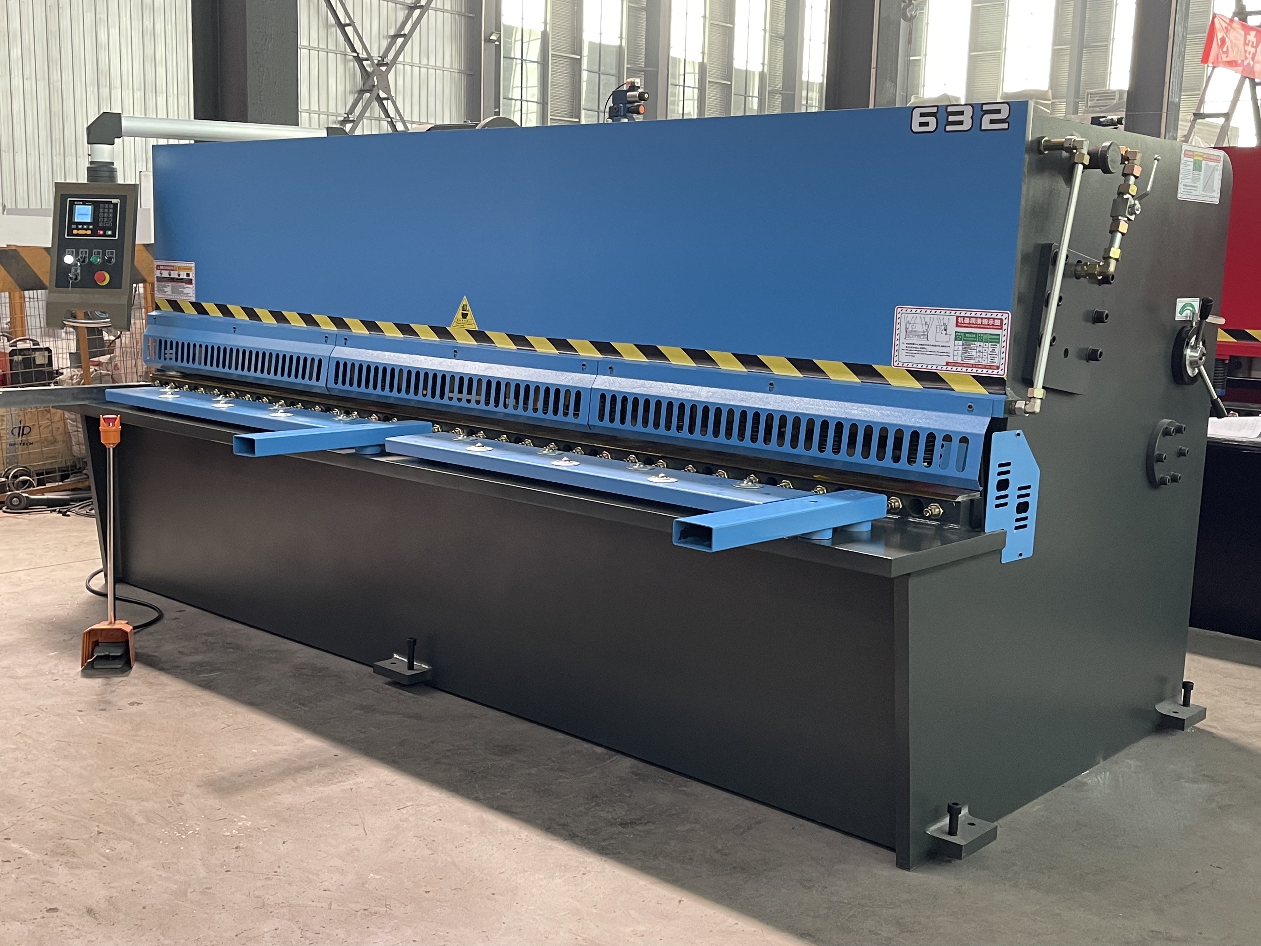 Hot Sale Metal Steel Cutting Machine Hydraulic Guillotine Swing Beam Shearing with E21S System