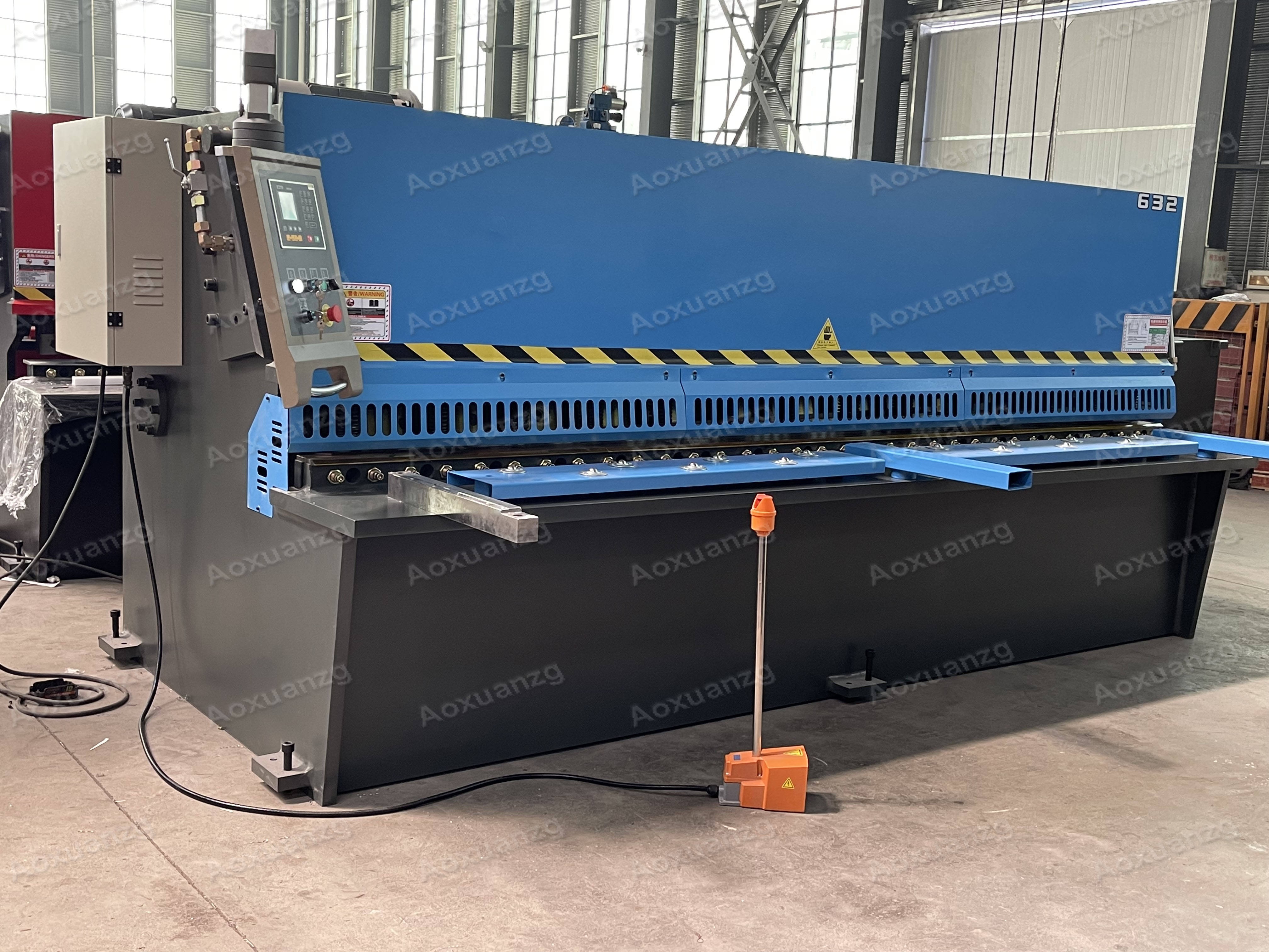 6 3200MM Cutting Metal Sheet Guillotine Cnc Plate Shears And Bending Steel Swing Arm Blade Cutter Hydraulic Shearing Machine