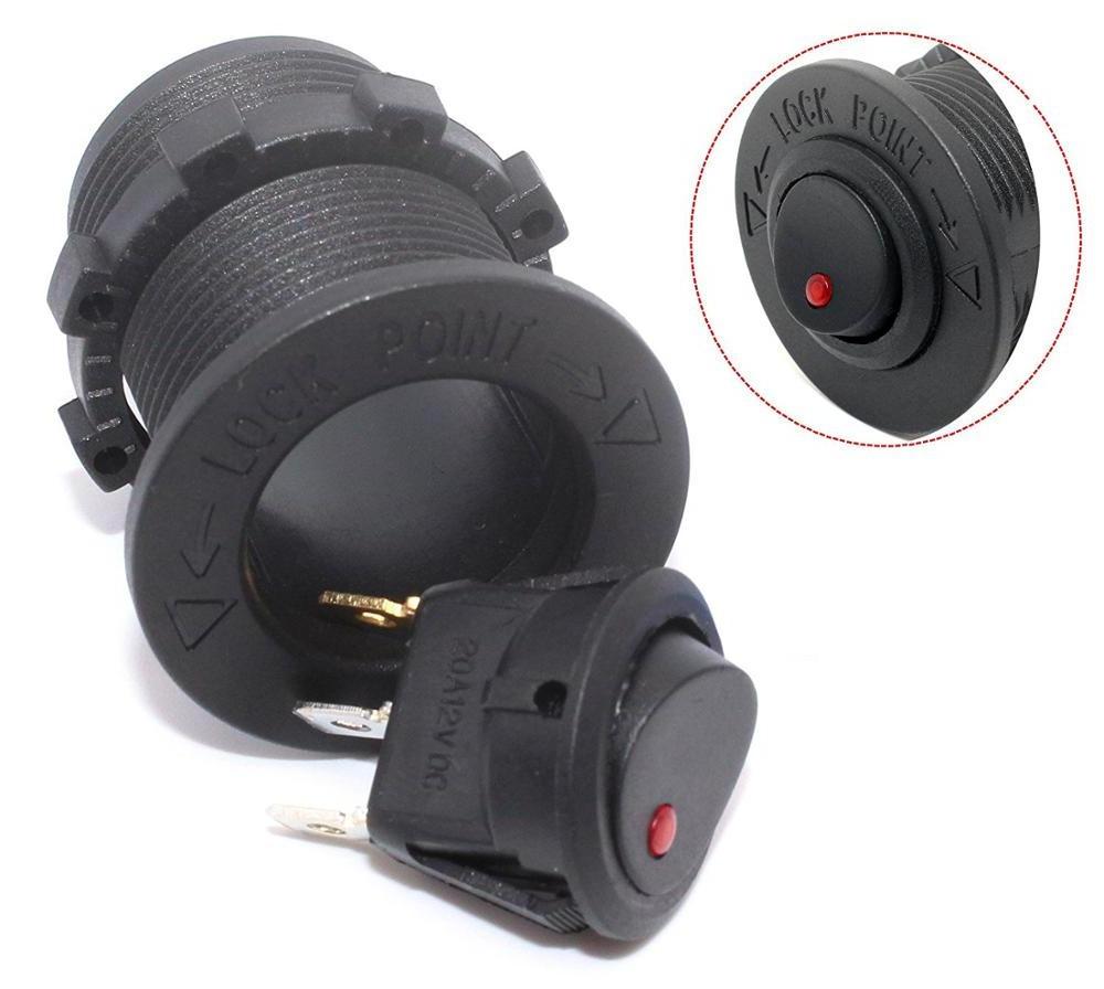 DC 12V Car Truck motorcycle Round Toggle Switch SPST light on off switch