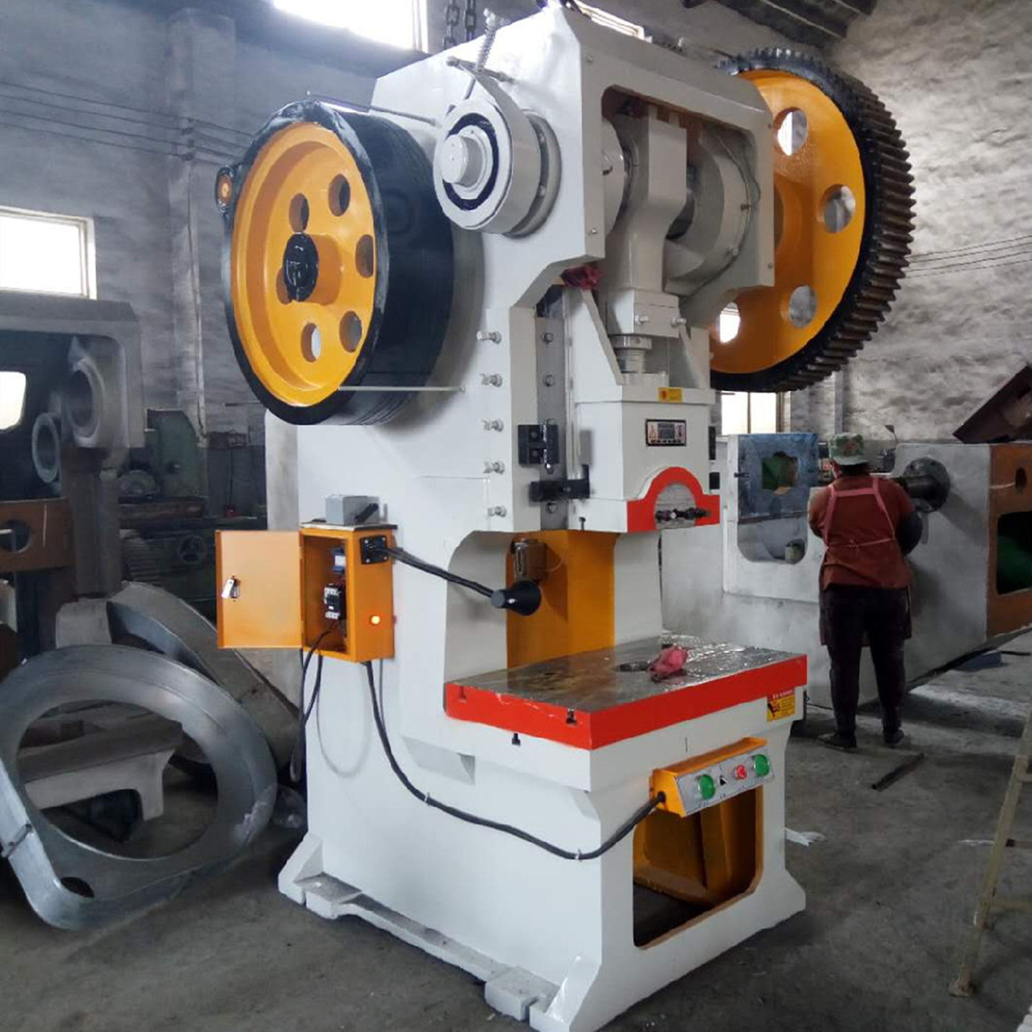 Factory Supply Power Press Machine  Mechanical Punch Press Metal Stamping Machine for Sheet Metal Plate