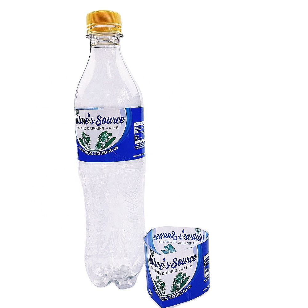 PVC Heat Shrink Sleeve Labels for Water Bottle Shrink Wrap Labels with Logo Printing Shrink Sleeve Label for Cans