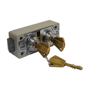 Dual copper key lock for vault safe deposit box and bullion locker