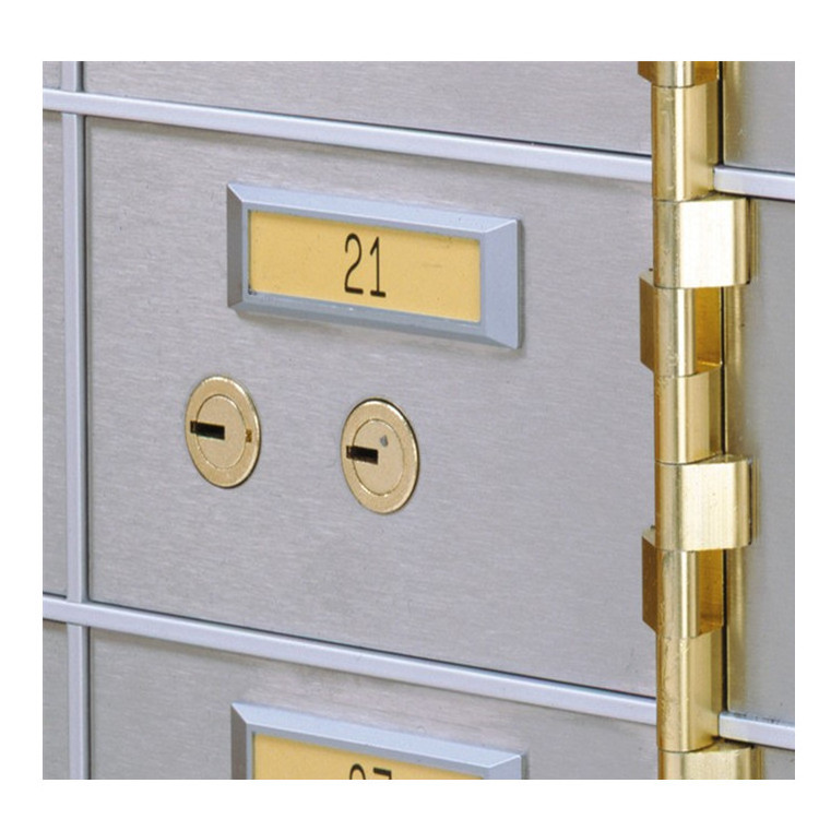 Custom Hotel Safety Deposit Locker Steel Safe Bank with Key Lock for Storage Use