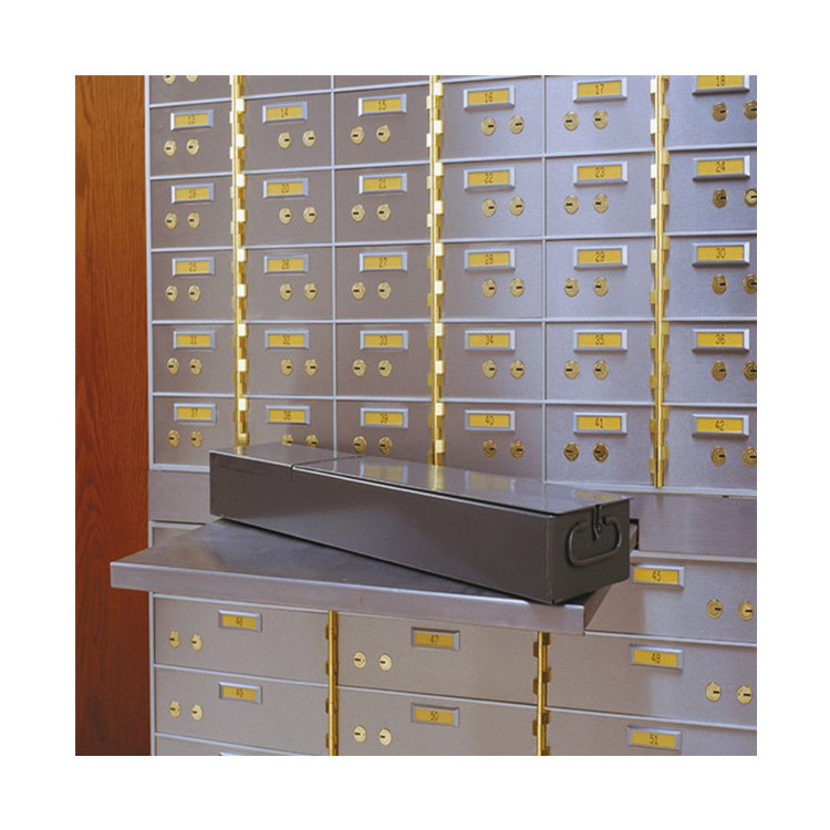 Custom Hotel Safety Deposit Locker Steel Safe Bank with Key Lock for Storage Use