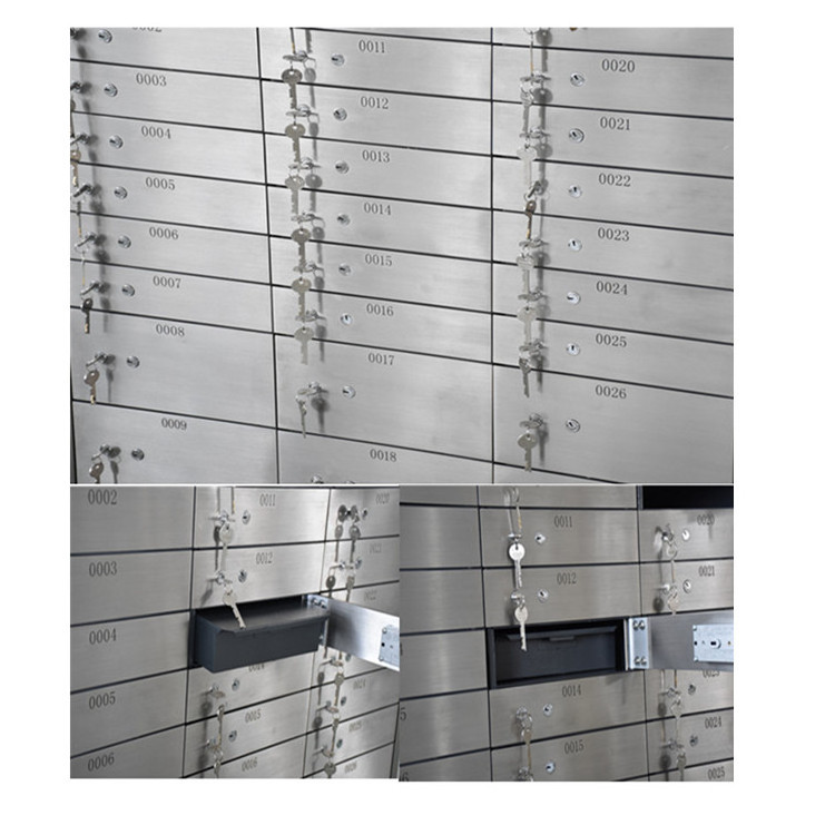 Stainless Steel Metal Safety Vault Door from China Manufacturer Key Lock Home Use Safe Deposit Box