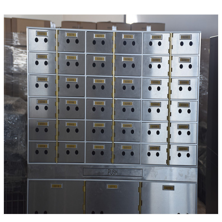 Commercial Fireproof Safe Deposit Box Key Lock Steel Storage Box for Banks Safety Match Box