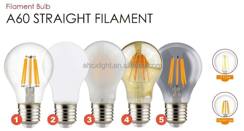 Customized Light LED Filament Bulb E27 E14 2W 4W 6W 8W Clear Retro Edison A60 G45 220v  r bright lamp light Customized Light