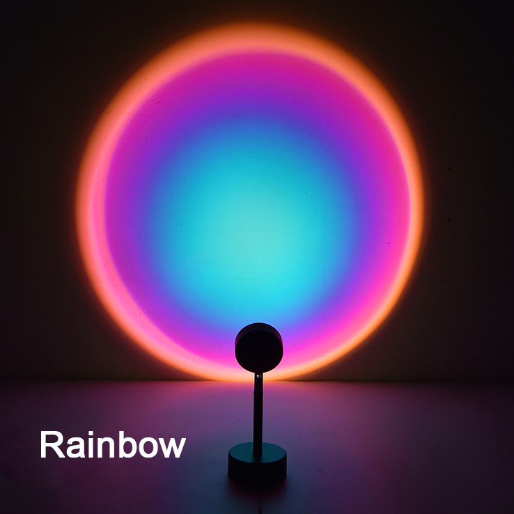 Factory Bedroom Usb RGB  Smart Wifi Bulb  TIKTOK Sunset Lamp Night Light Led Sunset Projection Lamp For Home Decoration