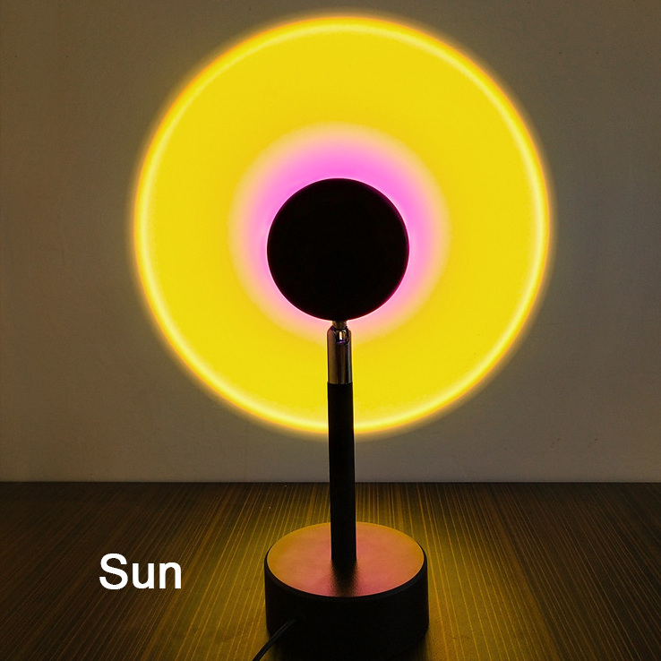 Factory Bedroom Usb RGB  Smart Wifi Bulb  TIKTOK Sunset Lamp Night Light Led Sunset Projection Lamp For Home Decoration