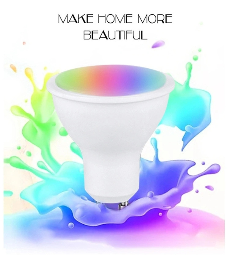 GU10 Smart Led Bulb RGB Dimmable WIFI Smart Spot Light Compatible With Tuya Smart APP/Google Home/Alexa