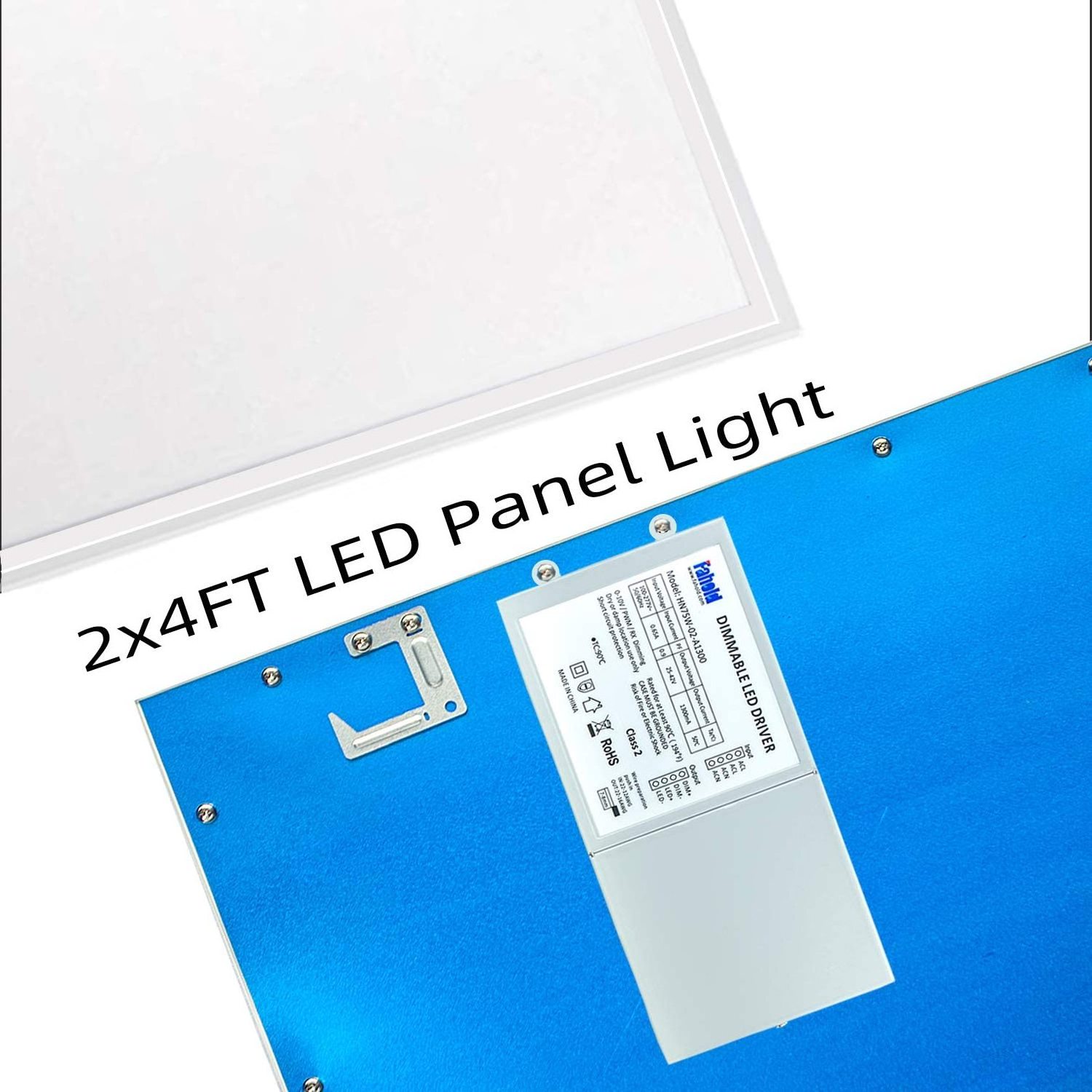 2x4FT LED Flat Panel Light,4 Pack, Dimmable 0-10V, 75W 2x4 LED Drop Ceiling Light Fixture,7800LM Super Bright