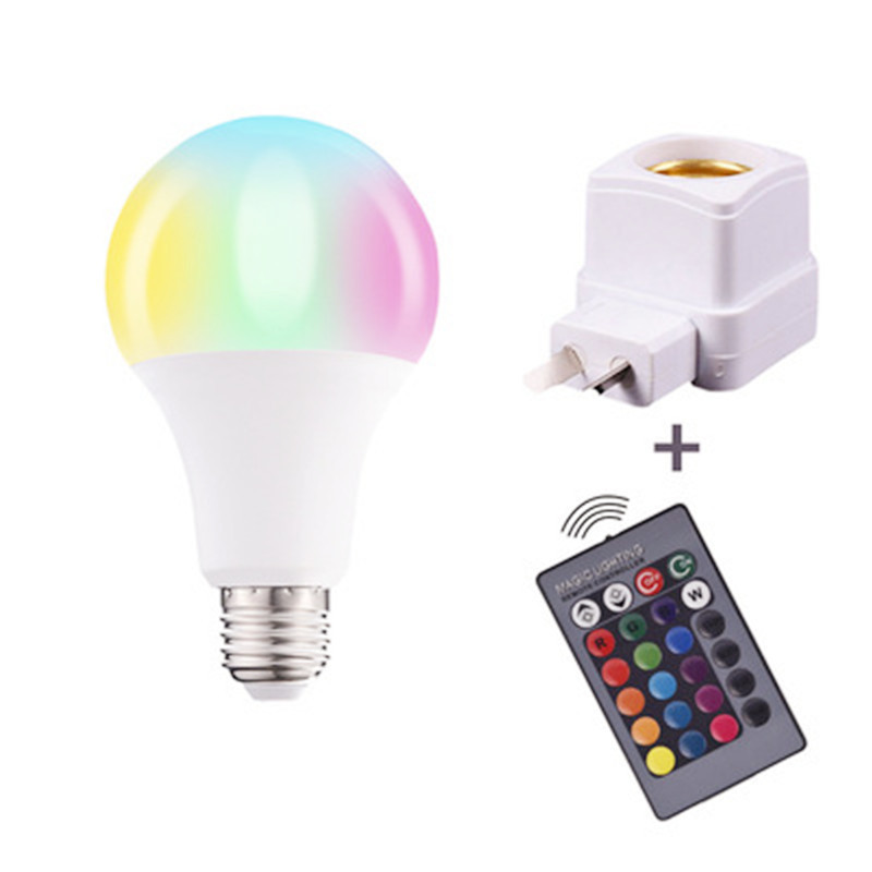 2022 Hot New Style SMD2835 E27 B22 11 Watt A65 Lamp RGB Light Remote Control Smart Dimmable LED Bulb