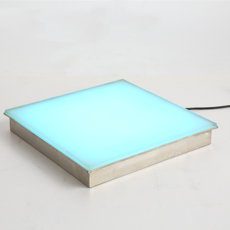 Hot Selling Embedded Inductive Led Dance Floor Lights Square Led Light Floor Tile Waterproof RGB Floor Tile Light