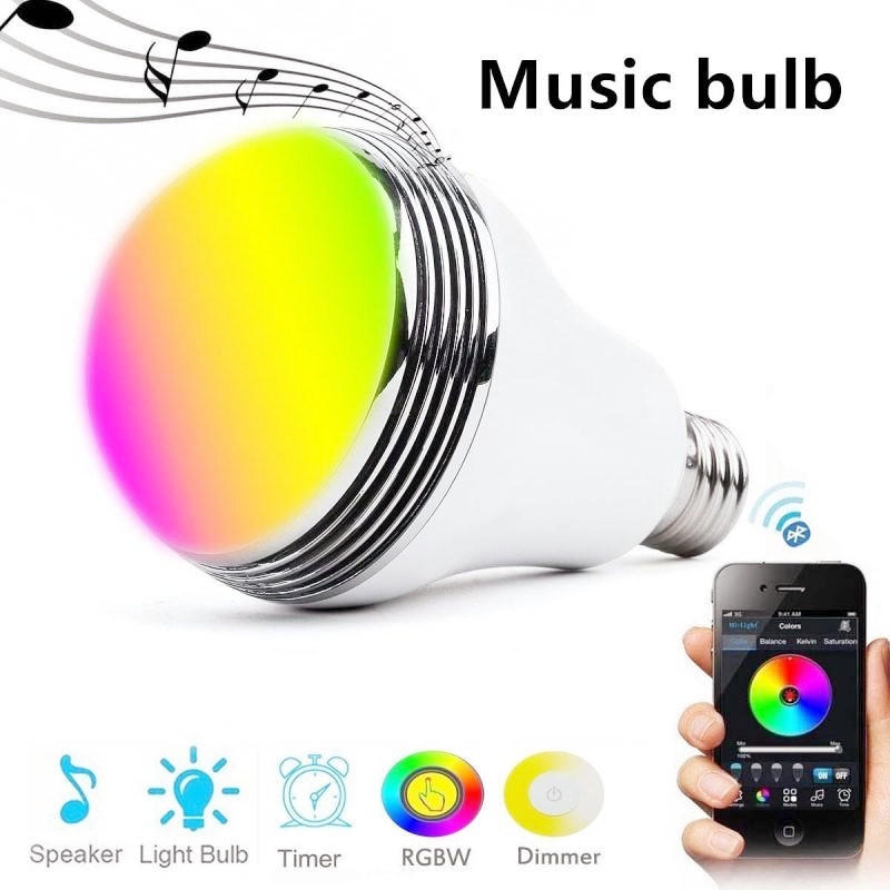 WiFi Smart Light Bulb B22 E27 LED RGB Lamp Work with Alexa/Google Home 85-265V RGB+White Dimmable Timer Function color Bulb