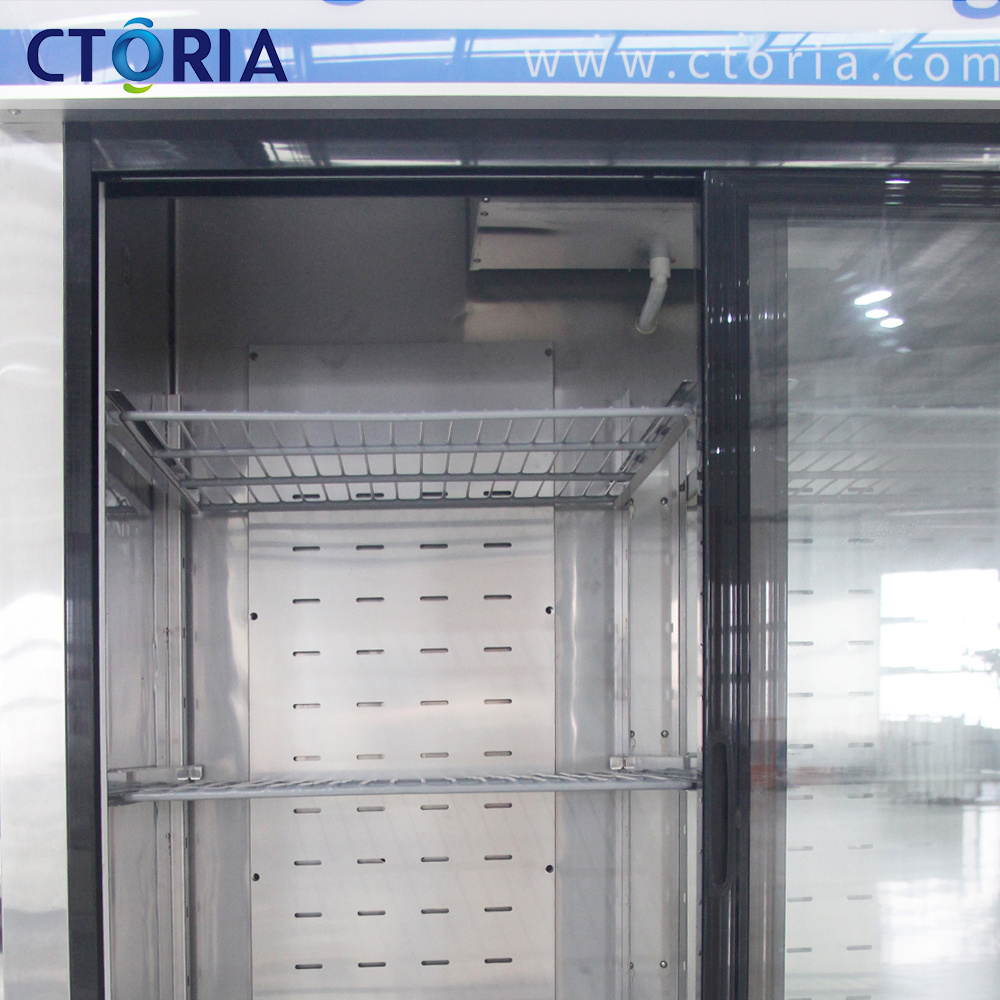 Compliant COTRIA 115V/60HZ 2 Door 1000 liter USA Edition R134a/R404 Commercial Fridge Refrigerator For Tea Bar