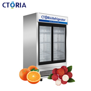 Compliant COTRIA 115V/60HZ 2 Door 1000 liter USA Edition R134a/R404 Commercial Fridge Refrigerator For Tea Bar