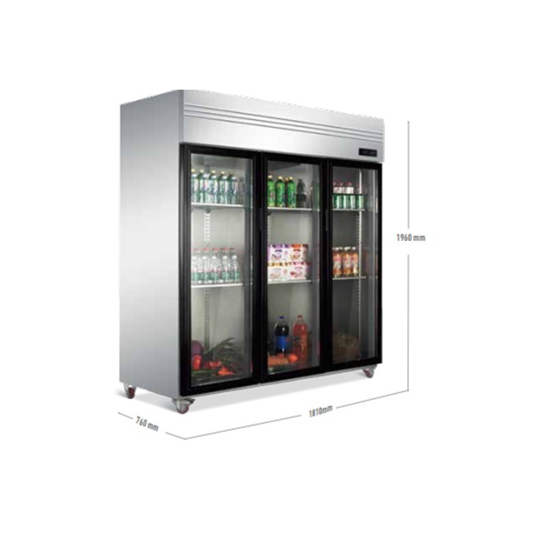 Commercial Single Door Vertical Glass Door Fridge Refrigerator Coca Display Cola Beverage Fridge Refrigerator