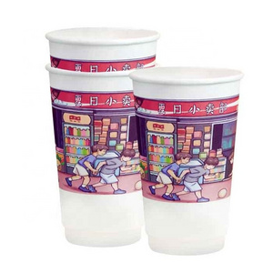 Custom printing high quality 12 OZ ripple paper hot cup and ripple double wall paper cup sleeve machine