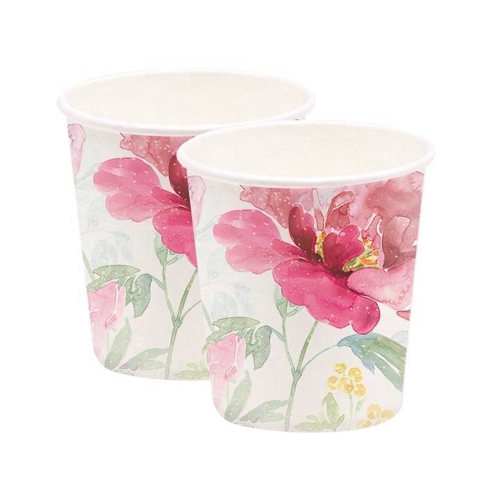 Wholesale print eco friendly paper soda cup and disposable coffee cup milk tea paper cup