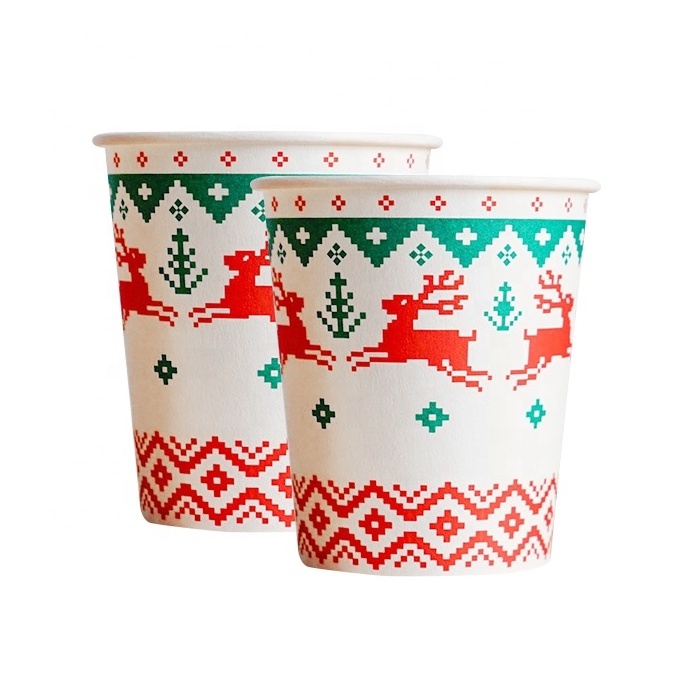 Wholesale print eco friendly paper soda cup and disposable coffee cup milk tea paper cup