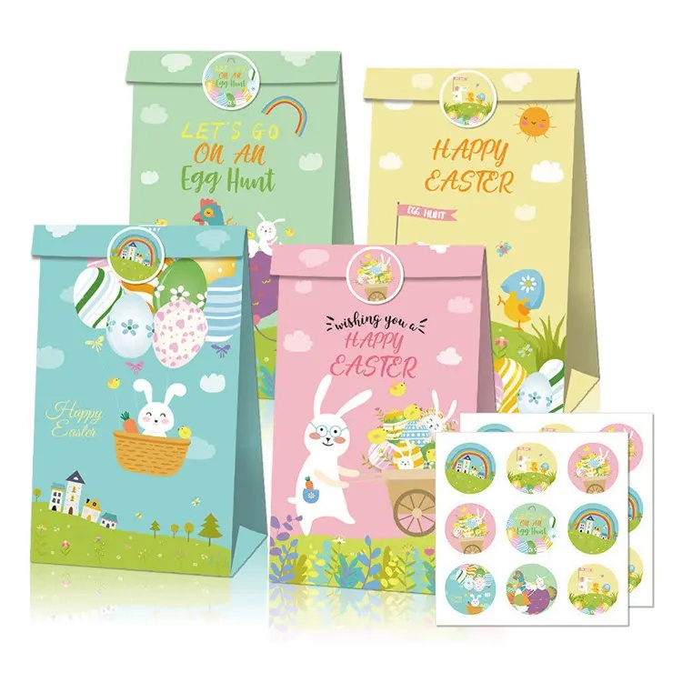 Gift Bags Goodies Cake Candy Treat Decoration Kids Birthday Party Packaging Paper Bags