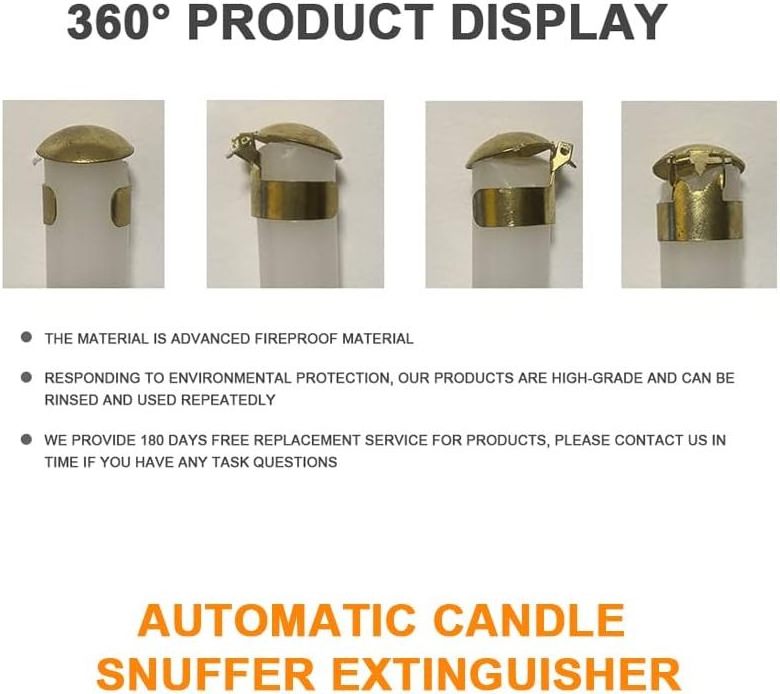 Automatic Fire Extinguishing Candle Snuffer Extinguisher for Putting Out Flame Safely