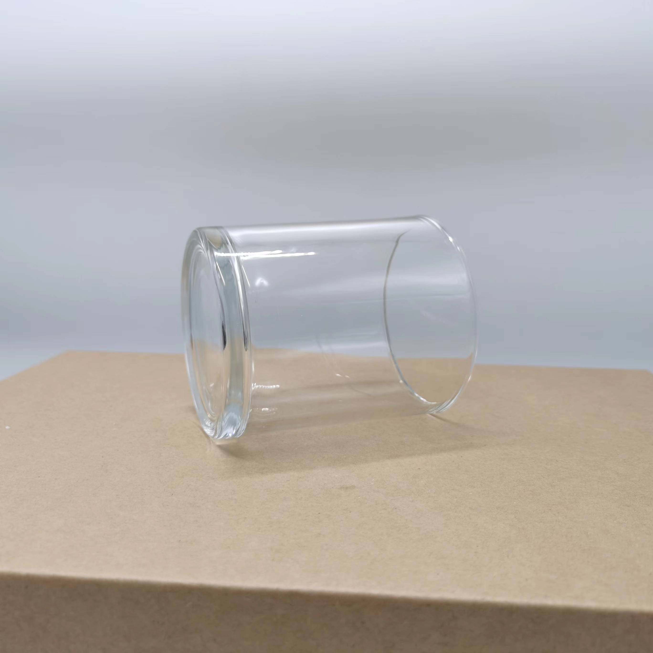 luxury glass candle jars cups packaging for candles Clear Glass Votive Candle Holder