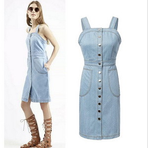 EY0411A SEXY TIGHT JEANS DRESS MESH BEADS BODY DRESS WOMEN DENIM DRESS