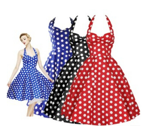 DY0001A Retro Swing Dress Vintage 40s 50s Style Swing Jive Rockabilly Pinup Dress