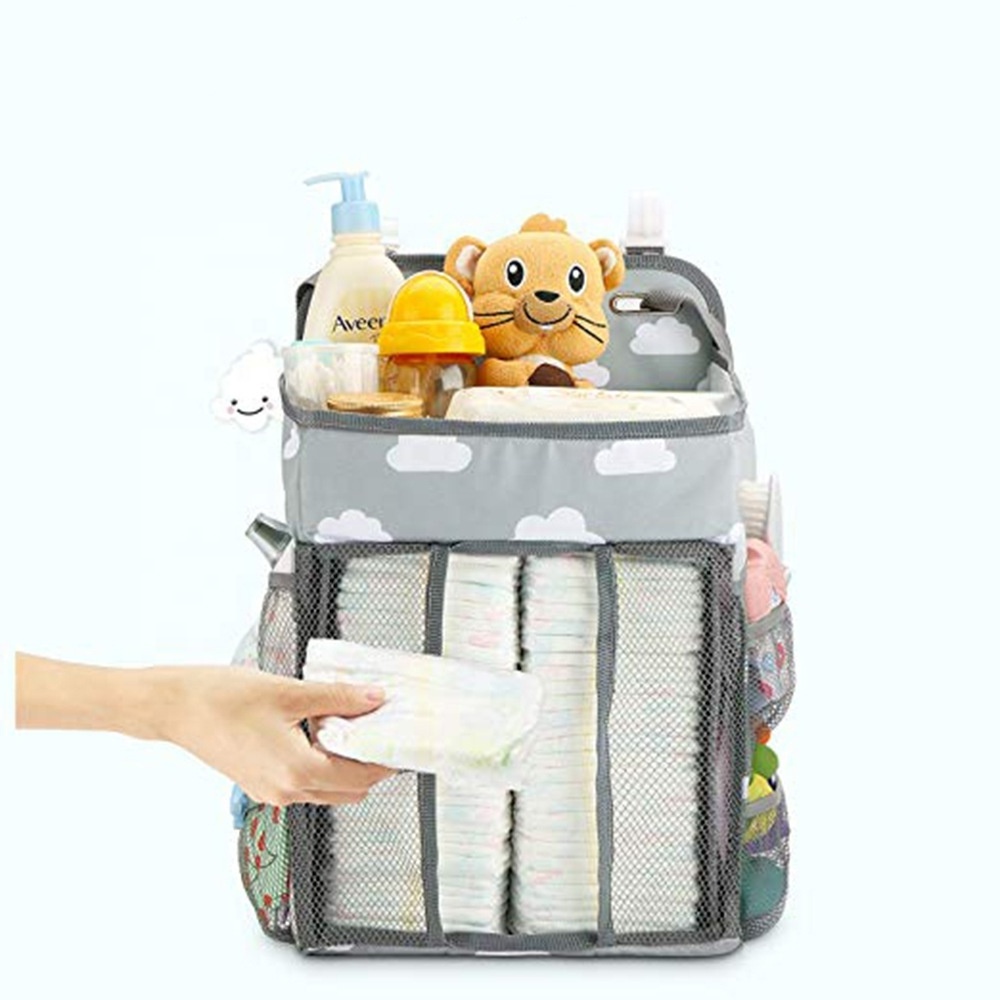 Twinkle customized versatile foldable hanging bag nursery organizer and baby diaper caddy