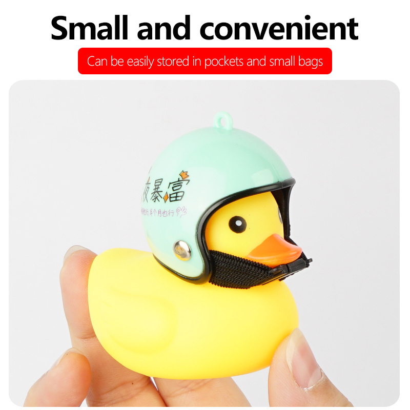 Car Decoration Small Yellow Duck Matt Rearview Mirror With Seamless Glue Electric Car Decoration Creative Helmet Decoration