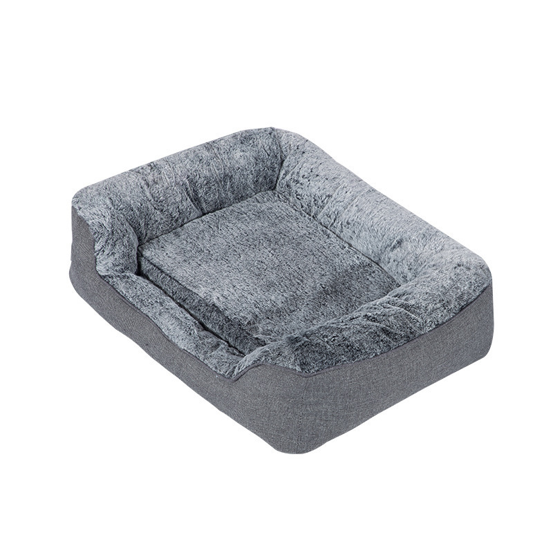 Wholesale Oversized Size XXL Eco Friendly Faux Fur Pet Shared Custom Printed Memory Foam Pet Dog Bed