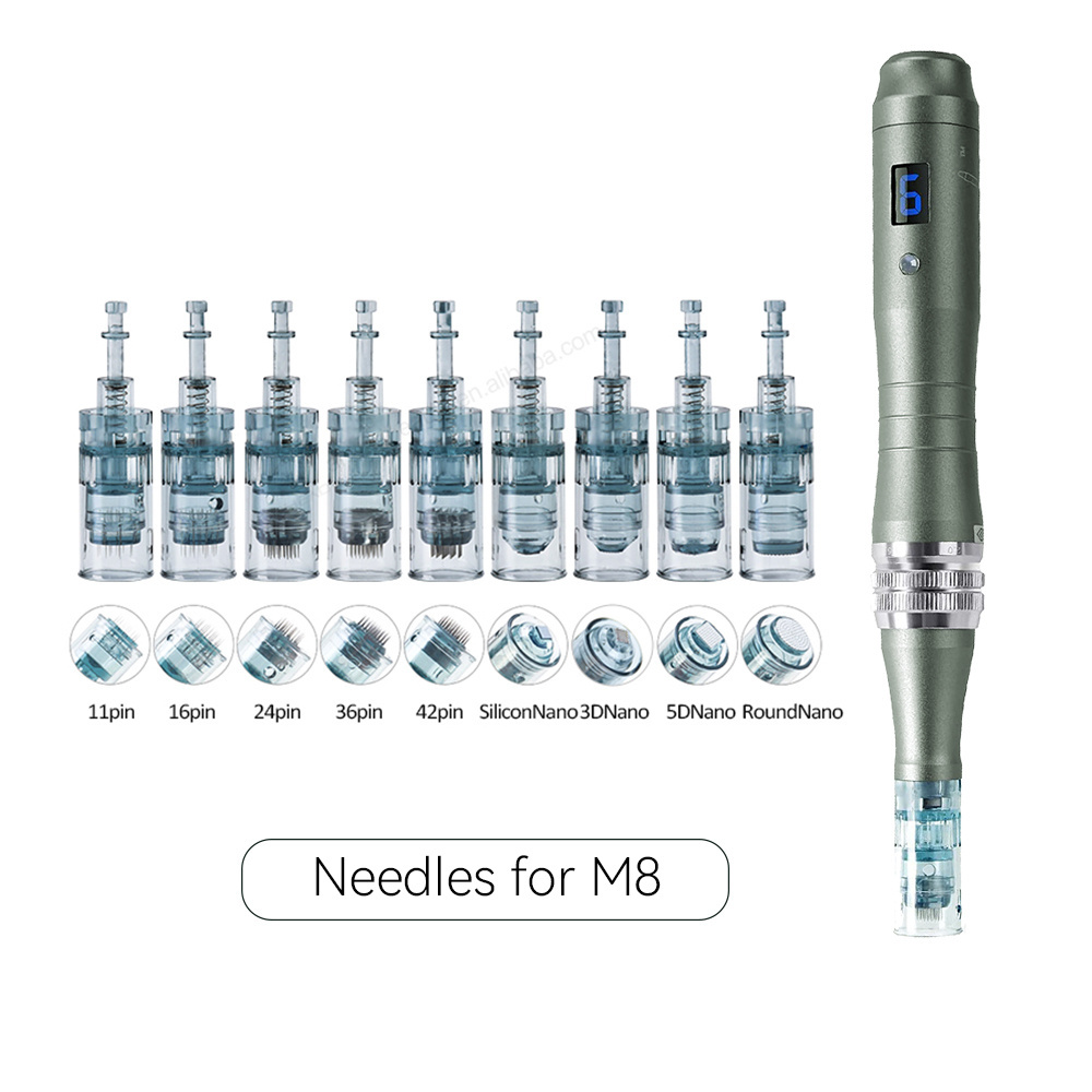 Wireless Derma Pen Dr Pen M8 With Exclusive Needle Cartridges For MTS Wireless Derma Pen Drpen M8 Powerful Ultima Microneedle