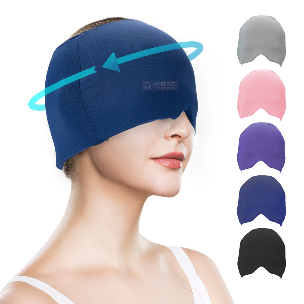 Physical Cooling Head Massager Gel Hot Cold Therapy Headache Migraine Relief Cap Ice Hats For Migraines  For Injuries