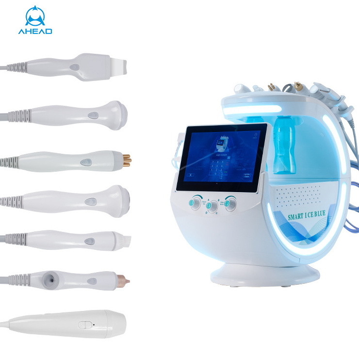 Beauty Blackhead Vacuum Suction Tool Ultrasound Skin Care Cryotherapy Aqua Peel Hydro Facials Deep Cleansing Machine