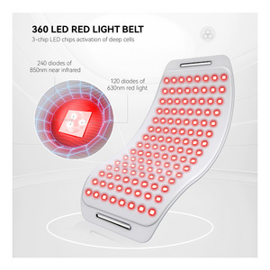 Hello Face Wearable Red LED Light Therapy Wrap Devices 630nm 850nm Infared Light Therapy Belt For Back/Muscle Pain Relief