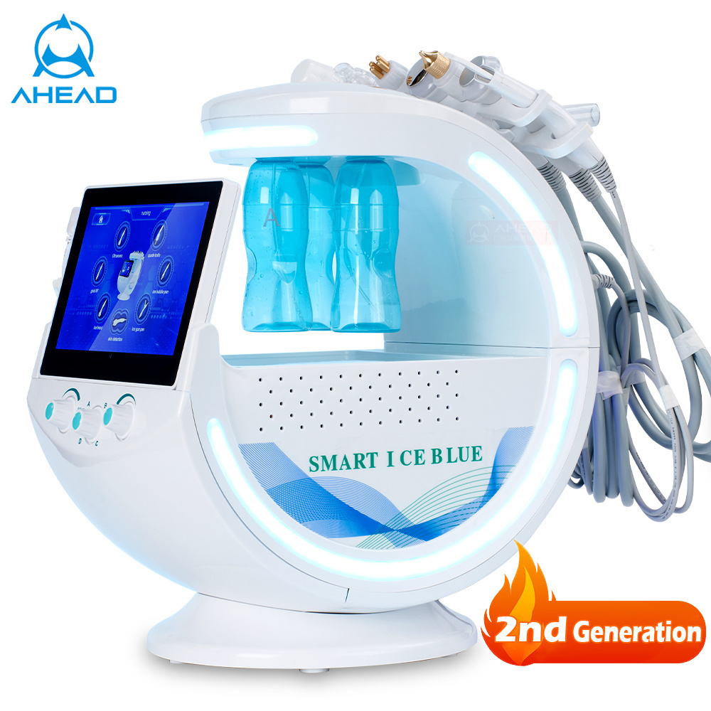 Beauty Blackhead Vacuum Suction Tool Ultrasound Skin Care Cryotherapy Aqua Peel Hydro Facials Deep Cleansing Machine