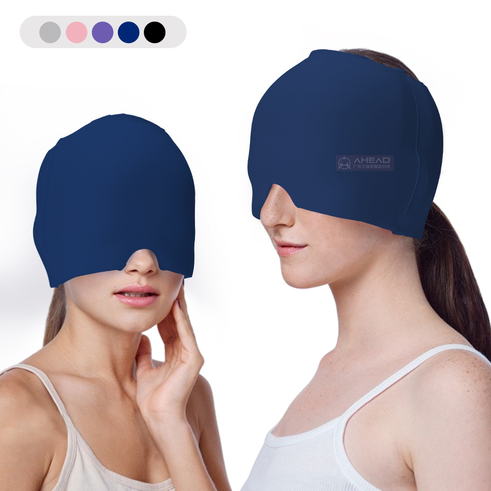 Physical Cooling Head Massager Gel Hot Cold Therapy Headache Migraine Relief Cap Ice Hats For Migraines  For Injuries