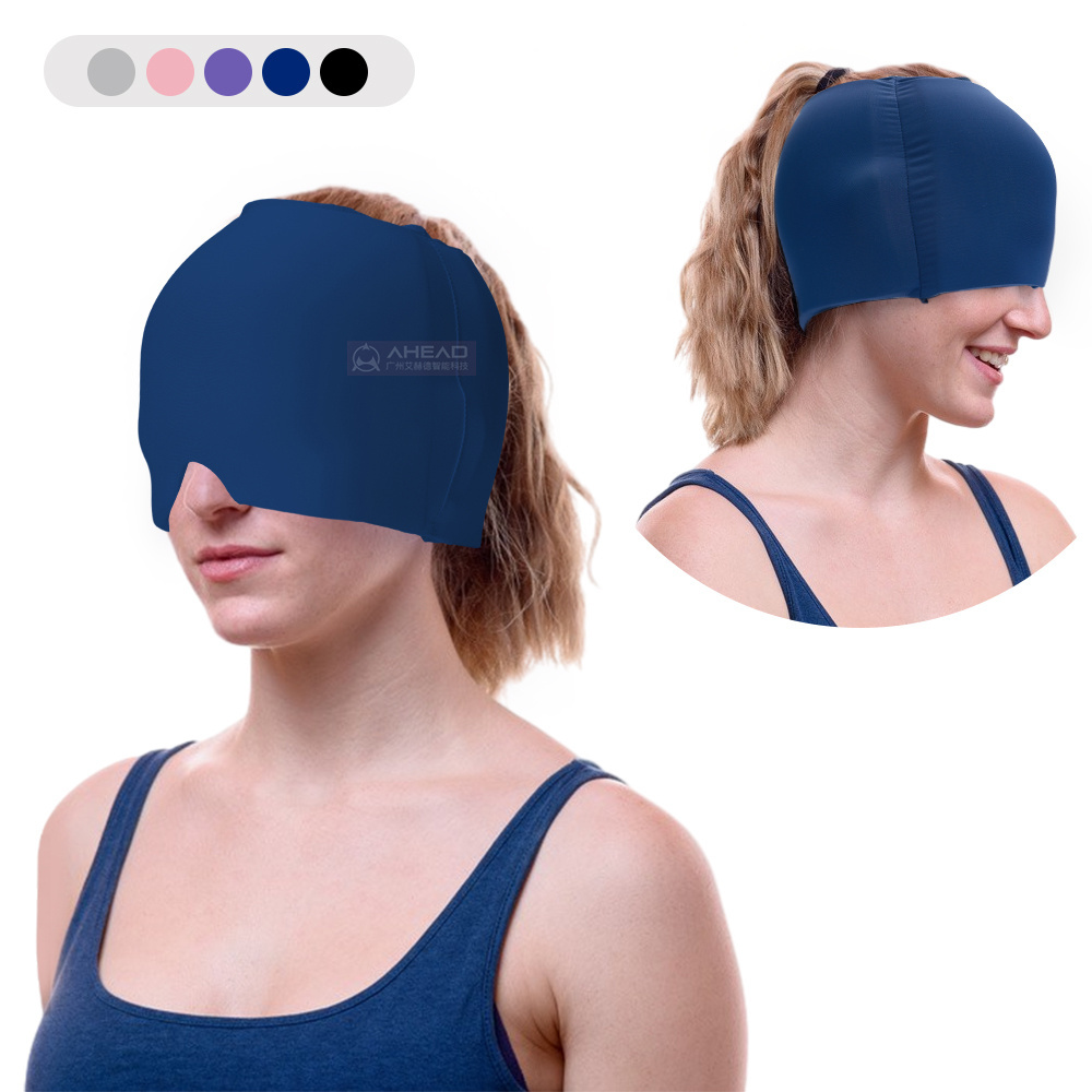 Physical Cooling Head Massager Gel Hot Cold Therapy Headache Migraine Relief Cap Ice Hats For Migraines  For Injuries